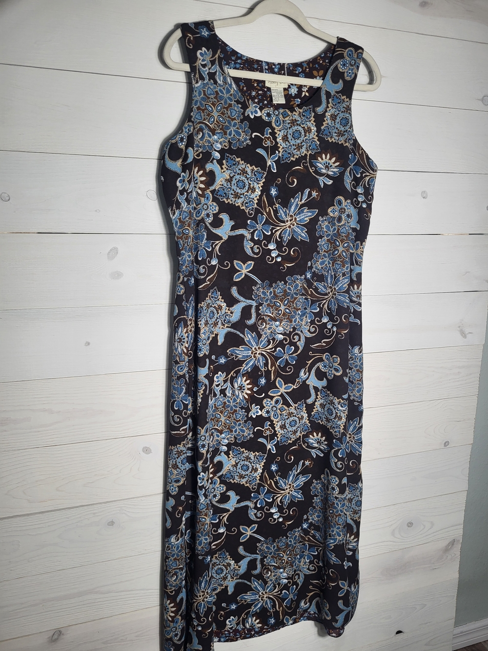 Y2K Studio Ease Maxi Dress Brown Floral BOHO